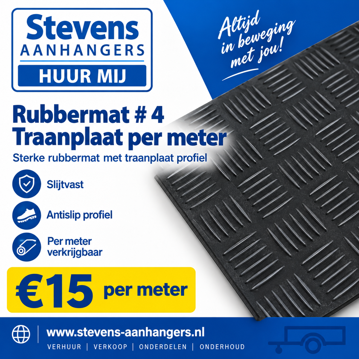 rubbermat #4 traanplaat