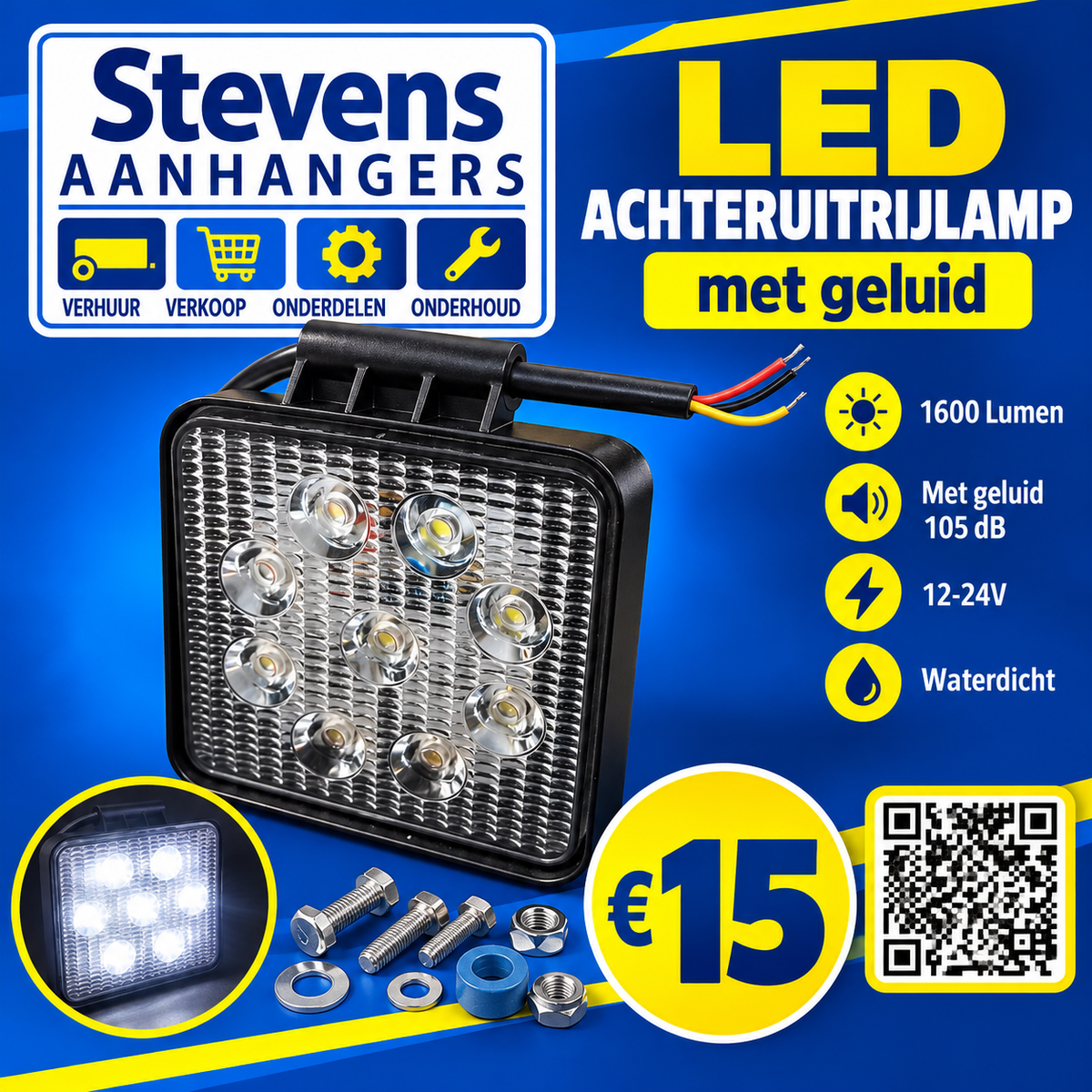 Achteruitrijlicht led