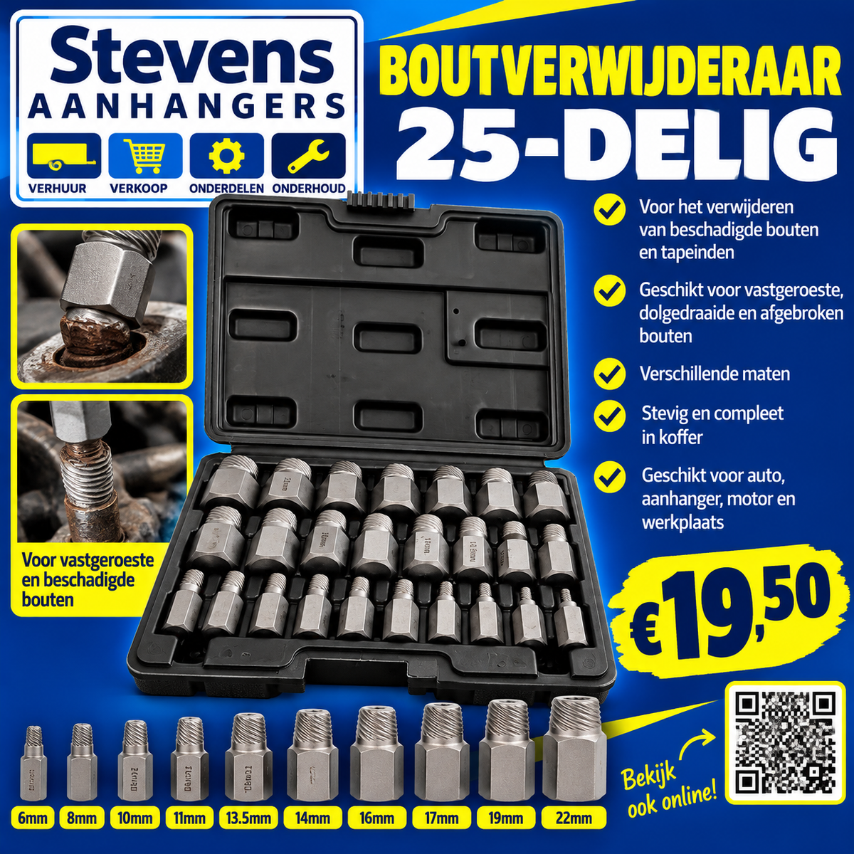 boutverwijderaar 25 delig