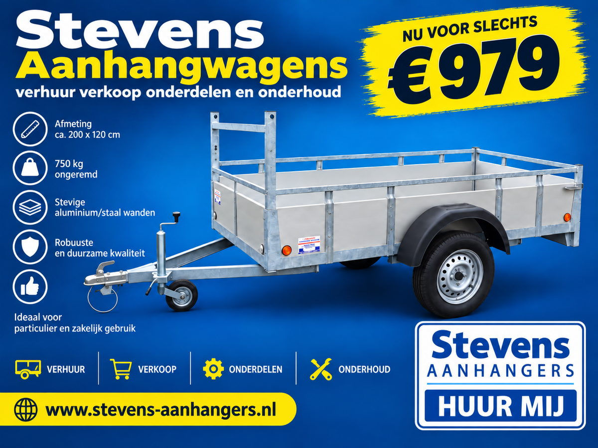 aluminium aanhangwagen 257x132