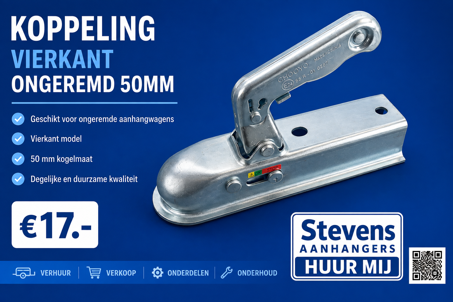 koppeling vierkant 50mm